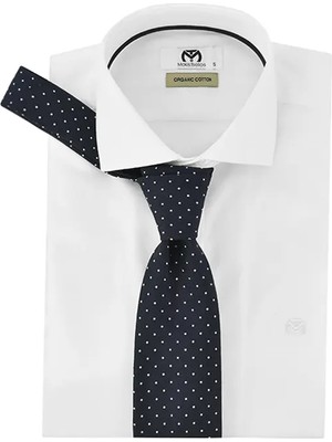 Boss Erkek %100 Ipek Mikro Desenli Lacivert Kravat 50545600-404