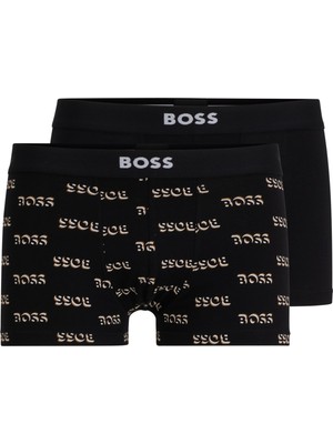 Boss Erkek Marka Logolu Beli Lastikli Siyah Boxer 50509267-999
