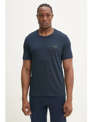 Boss Erkek Regular Fit Kısa Kollu Düz Bisiklet Yaka Mavi T-Shirt 50515312-406