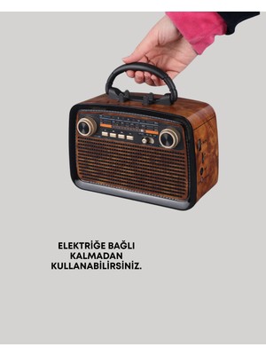 Bluetooth Hoparlör - Kablosuz Bağlantı, Geniş Ses Alanı, Radyo Destekli, Hafif ve Taşınabilir - Lisinya