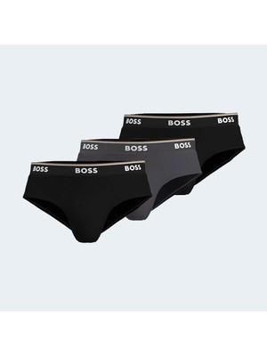 Boss Erkek Pamuklu Logolu Dokuma Kumaş 3 Lü Paket Çok Renkli Boxer 50508992-975