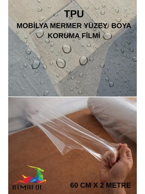 Rimafol Mobilya Mermer Boya Yüzey Tpu Koruma Filmi 60CMX2M
