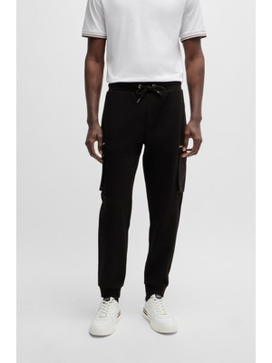 Boss Erkek Regular Fit Ip Bağlamalı Cepli Günlük Siyah Pantolon 50520609-001