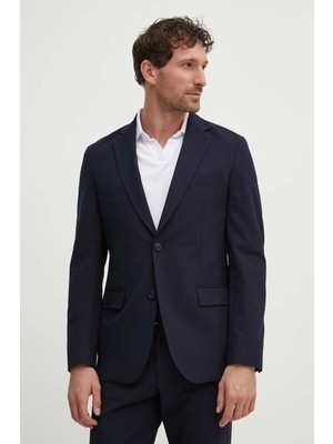 Boss Erkek Kruvaze Yaka Düğme Kapamalı Cep Detaylı Lacivert Takım Elbise 50521664-404