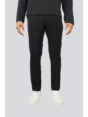 Boss Erkek Regular Fit Düz Paça Porsche Imzalı Siyah Pantolon 50546890-001