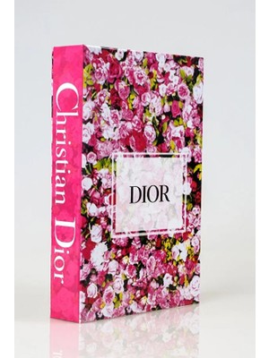 Pembe Çiçekler Dekoratif Kitap Kutu