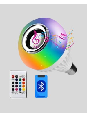Bluetooth Hoparlörlü LED Ampul - 12W Enerji Tasarruflu - Lisinya