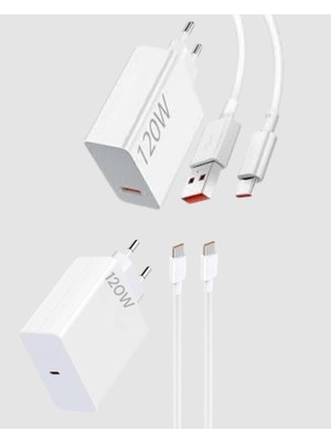 120W Type-C Hızlı Şarj Adaptörü - Akıllı Koruma ve Turbo Güç Desteği - Lisinya