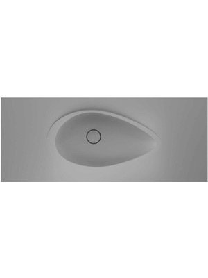 Real Stone Avocado Etajerli 80X50 Gri Granit Banyo Lavabosu