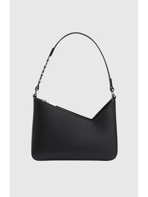 Hugo Kadın Askısı Marka Detaylı Siyah Omuz Çantası 50536988-001