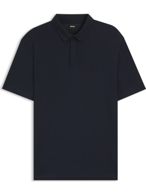 Boss Erkek Regular Fit Nefes Alabilen Yumuşak Pamuklu Kısa Kollu Lacivert Polo Yaka T-Shirt 50547462-404