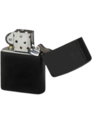 Hediyelik Zarif Zippo Model Siyah Benzinli Çakmak - Lisinya