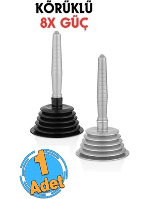 PremiumPort Körüklü Lavabo Açıcı Pompa, Banyo ve Mutfak Için 25 Cm, Pratik Kullanım