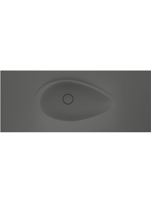 Real Stone Avocado Etajerli 80X50 Antrasit Granit Banyo Lavabosu