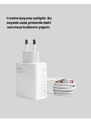 67 Watt Type C Şarj Adaptörü Asus Zenfone 7 8 9 Uyumlu - Lisinya