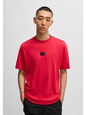 Hugo Erkek Bisiklet Yaka Kısa Kollu Regular Fit Kırmızı T-Shirt 50524831-693