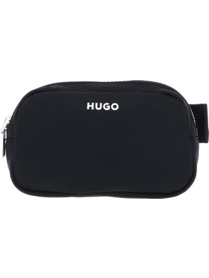 Hugo Kadın Fermuarlı Çıkarılamayan Uzun Askılı Siyah Bel Çantası 50536057-001