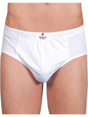 Seher Yıldızı Seheryıldızı Beyaz 12'li Paket Erkek Slip Külot 0005-BEYAZ-2