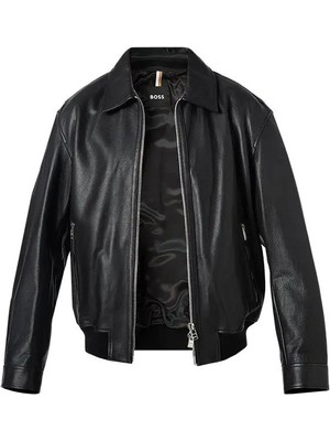Boss Erkek Marka Logo Detaylı Regular Fit Uzun Kollu Siyah Ceket 50516898-001