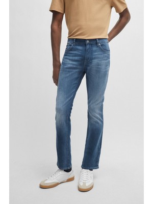 Boss Erkek Denim Normal Belli Düz Model Günlük Kullanım Lacivert Jeans 50509445-422