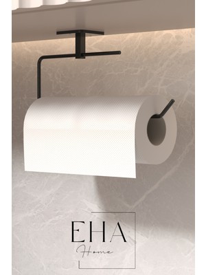 PremiumPort Pratik Siyah Rulo ve Peçetelik, Yapışkanlı Tasarım, Kolay Kullanım