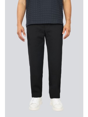 Emporio Armani Erkek Normal Bel Dokuma Kumaş Boru Paça Cep Detay Siyah Pantolon EM001611 TE14101-UC001