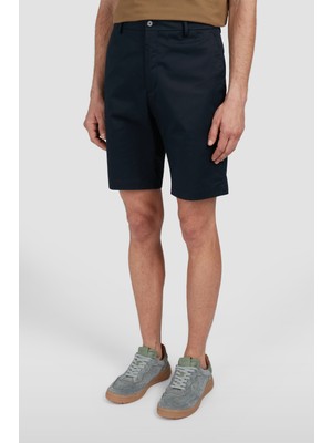 Paul & Shark Erkek Regular Fit Normal Bel Ekstra Yumuşak ve Tüylenmeye Karşı Pamuklu Kumaş Lacivert Şort 25414050-050