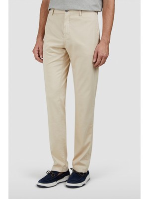 Paul & Shark Erkek Regular Fit Normal Bel Daralan Paça Pamuklu Bej Pantolon 25414043-203