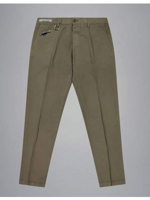Paul & Shark Erkek Pamuklu Normal Paça Cepli Yeşil Pantolon 25414033-036