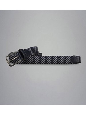 Paul & Shark Erkek Dayanıklı Kumaş Metal Tokalı Mavi-Beyaz Kemer 25416003-W27