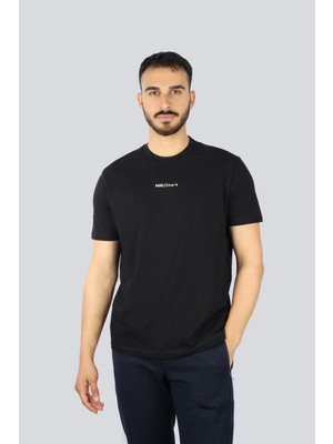 Paul & Shark Erkek Regular Fit Yuvarlak Yaka Ince %100 Pamuklu Kısa Kollu Siyah T-Shirt 25411060-011