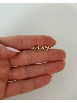 Miliva Gold Tragus Küpe | Ikili Tragus Küpe