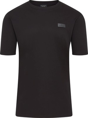 Paul & Shark Erkek Regular Fit %100 Pamuklu Yuvarlak Yakalı Kısa Kollu Siyah T-Shirt 15311643-011