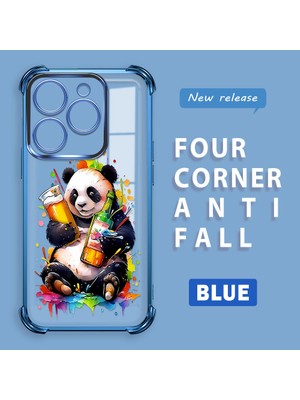HONTINGA Tecno Spark Go 2024 ile Uyumlu Şeffaf Kılıfı Düşüme Önleyici Basitlik Anti Düşme Kamera Korumali Panda Desen Yumuşak Silikon Telefon Kılıfı Kadın ve Erkek Için Uygundur K3-0208