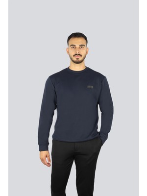 Paul & Shark Erkek Regular Fit Pamuklu Shark Logo Etiketki Uzun Kollu Lacivert Sweatshirt 15311863-050