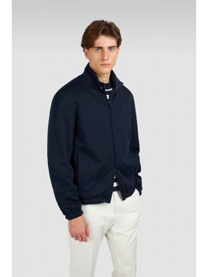 Paul & Shark Erkek Regular Fit Dik Yaka Yün ve Ipek Içerikli Çift Taraflı Lacivert Ceket 15312625-013