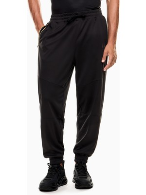 EA7 Erkek Normal Bel Bilek Boy Lastikli Çizgi Desen Cep Detay Siyah Eşofman Altı 7M000622 AF17089-UC001