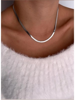 Hercy 316 L Gümüş Renk Ithal Paslanmaz Çelik Ezme Italyan Zincir Kolye