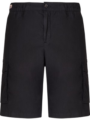 Paul & Shark Erkek Normal Kalıp %100 Pamuklu Cep Detaylı Siyah Şort 25414025-011