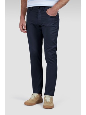 Paul & Shark Erkek Pamuklu Regular Fit Normal Bel Daralan Paça Lacivert Pantolon 25414044-013