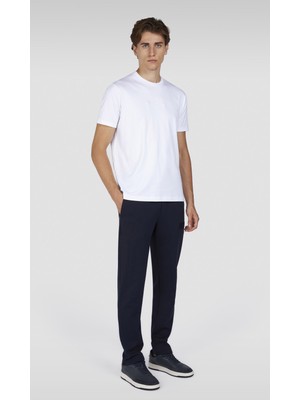 Paul & Shark Erkek Normal Kalıp Düz Paça Pamuklu Fit Lacivert Eşofman Altı 15311828-050