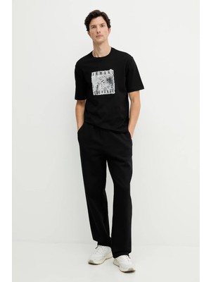 Armani Exchange Erkek Dokuma Kumaş  Normal Bel  Düz Model Siyah Pantolon XM001890 AF10818-UC001