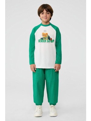 Bg Store Erkek Çocuk Beyaz Tshirt