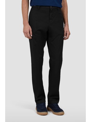 Paul & Shark Erkek Regular Fit Normal Bel Düz Paça Chino Siyah Pantolon 25414020-011