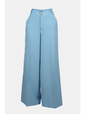 Liu Jo Kadın Örme Kumaş  Normal Bel Kısa Paça Düz Model Mavi Pantolon WF3119T7896-64021