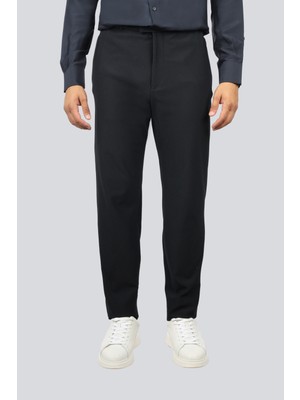 Emporio Armani Erkek Normal Bel Düz Paça Esnek Rahat Kumaş Cep Detay Lacivert Pantolon EM000158 TE11109-UB109