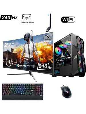 İzoly Gloom Y İ3-12100F 16GB 512GB M.2 Nvme Rtx 2060S 8gb 27" 240Hz Oyuncu Masaüstü Bilgisayarı