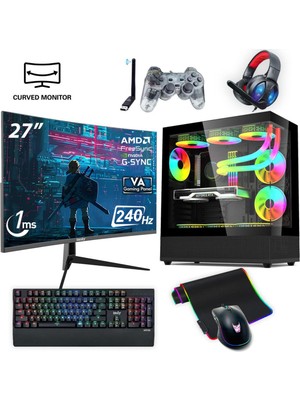 İzoly Nextgen R5-C-X I5 14400F 32GB Ddr5 1tb M.2 Nvme Rtx 4060 8gb 27" 240HZ 240MM Sıvı Soğutma Oyuncu Masaüstü Bilgisayarı