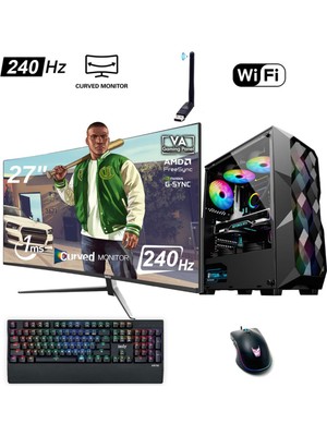 İzoly Onix Y I7-10700F 16GB 512GB M.2 Nvme Rx 580 8gb 27" 240Hz Oyuncu Masaüstü Bilgisayarı