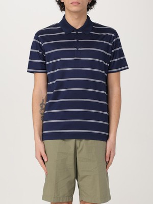 Paul & Shark Erkek Regular Fit Kısa Kollu Çizgili %100 Pamuklu Lacivert-Beyaz Polo Yaka T-Shirt 25411303-367